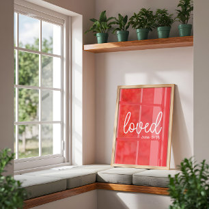 Red Liebe Faith Zitat minimalistisch Poster