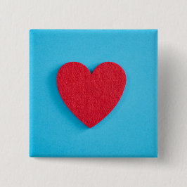 Red Liebe Heart Button