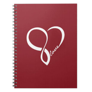 Red Liebe Heart Notebook Notizblock