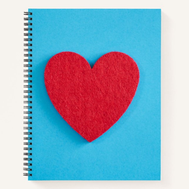 Red Liebe Heart Notizbuch (Vorderseite)