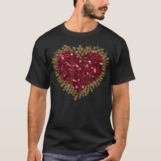 Red Liebe Heart Shirt Valentinstag Tops Women Gir