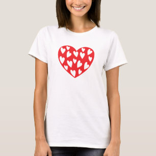Red Liebe Heart T-Shirt