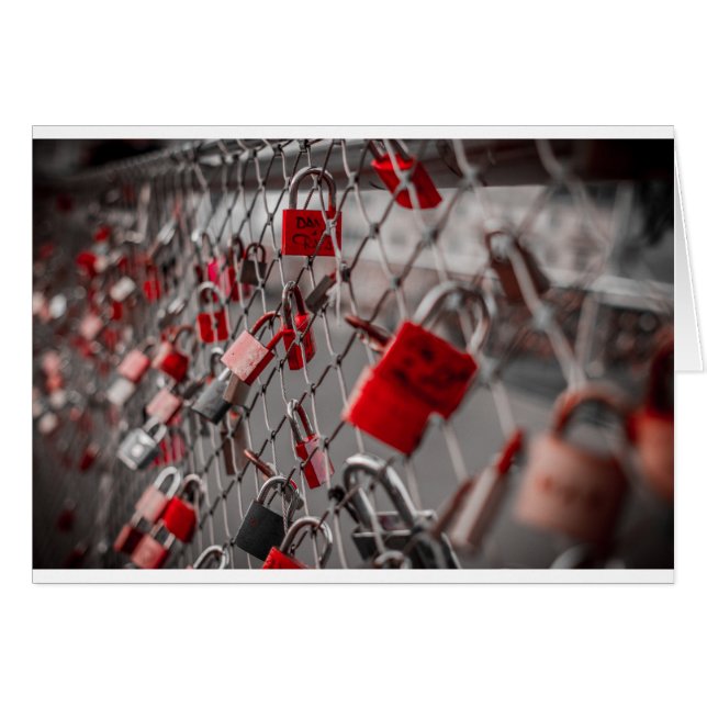 Red Liebe Padlocks (Vorderseite (Horizontal))