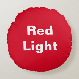 Red Light Green Light Kids Game Round Kissen