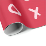 Red & Light Pink X O XO XO Niedlich Geschenkpapier<br><div class="desc">Sonderverpackungspapier</div>