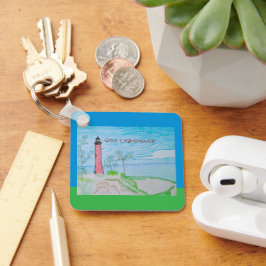 Red Lighthouse Schlüsselanhänger