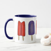 Red Lila Twin Pop Popsicle Ice Lolly Summer