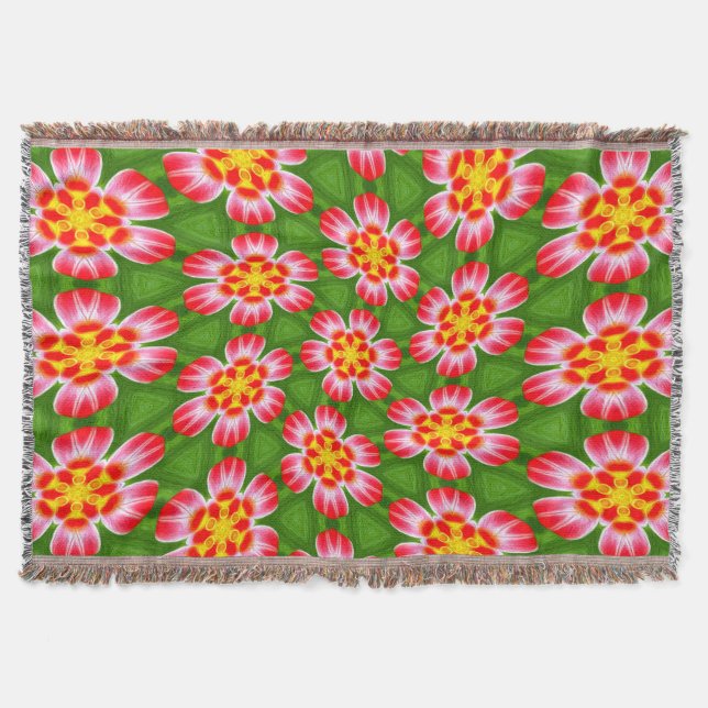 Red Lilies Pattern Decke (Vorderseite)
