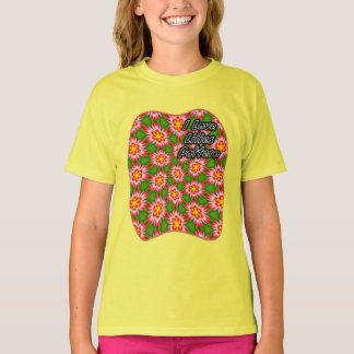 Red Lilies Pattern T-Shirt