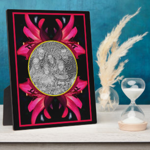 Red Lily Blume erstellen Sie Ihr eigenes Foto Fotoplatte