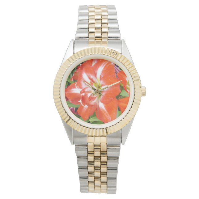 Red Lily Delights, Armbanduhr (Vorderseite)
