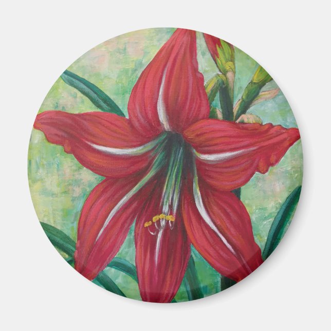 Red Lily Magnet (Vorne)