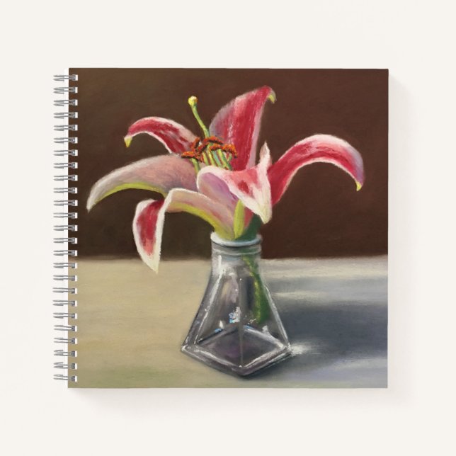 Red Lily Notebook Notizbuch (Vorderseite)
