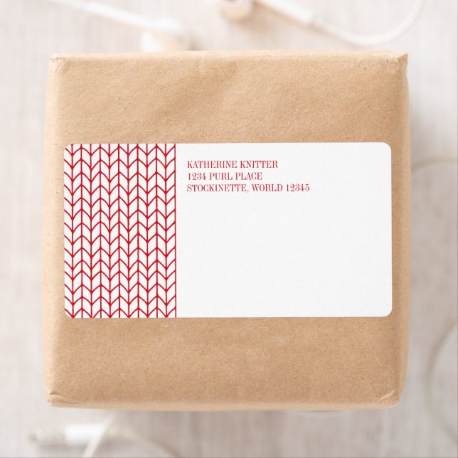 RED LINE STRICK Versandadresse Labels (Insitu)