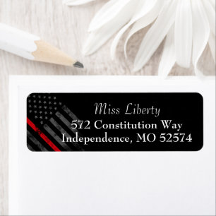 RED LINE Vintag American Flag