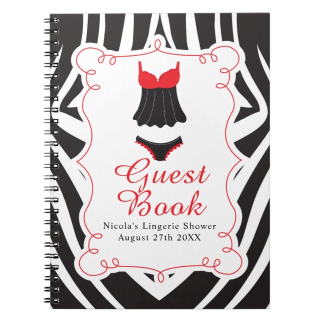 Red Lingerie Party  Notizblock (Vorderseite)
