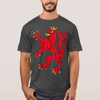 Red Lion Wappen Luxemburg Letzebuerg Pride T-Shirt
