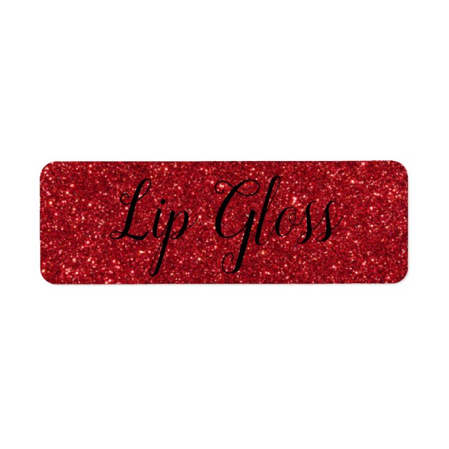 Red Lipgloss Label (Vorne)
