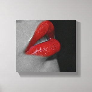 Red Lips Canvas Print Leinwanddruck