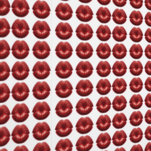 Red Lips Kiss Tapete (Naht)
