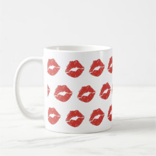 Red Lips Kiss Tasse
