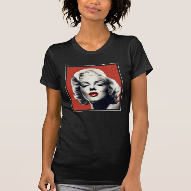 Red Lips Marilyn T-Shirt (Vorderseite)