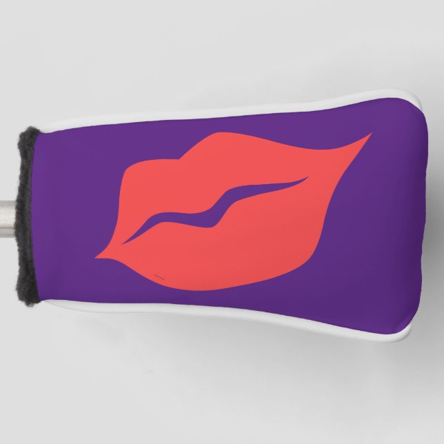 Red Lips Putter Golf Headcover (Vorderseite)