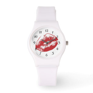 Red Lips Watch Armbanduhr