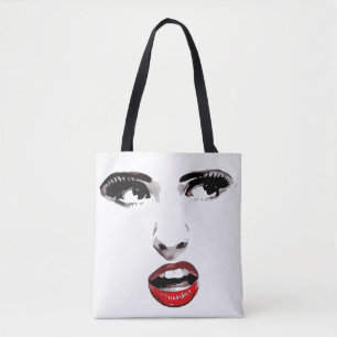 Red Lipstick Dark Mit Augen Frauenschminke Schönhe