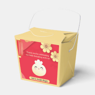 Red Little Dumpling Asian Baby Shower Fevor Box Geschenkschachtel
