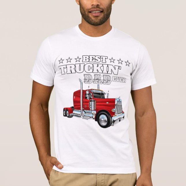 Red LKW ,Bester Vater T-Shirt (Vorderseite)