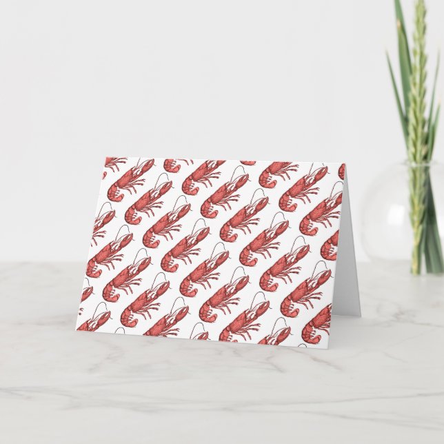 Red Lobster Bilddesign Karte (Vorderseite)