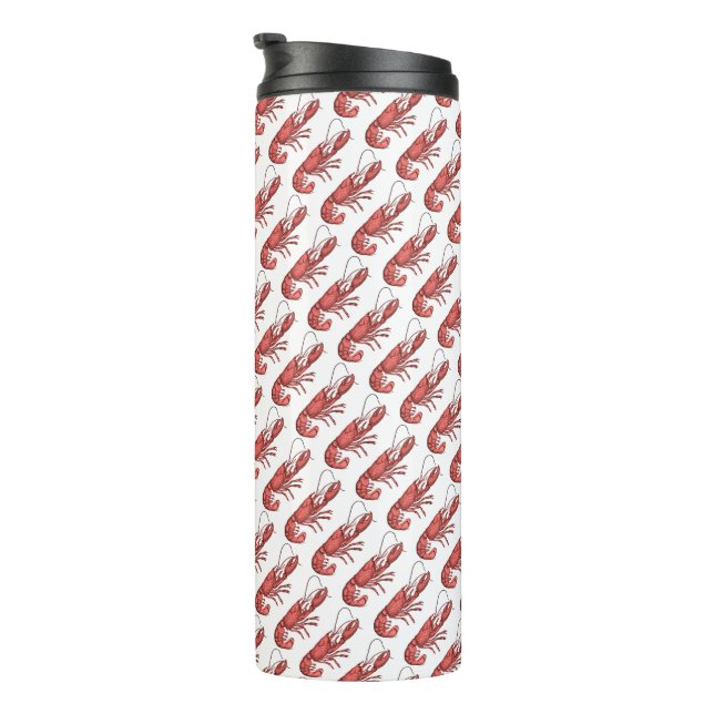 Red Lobster Image Design Thermosbecher (Nach rechts gedreht)