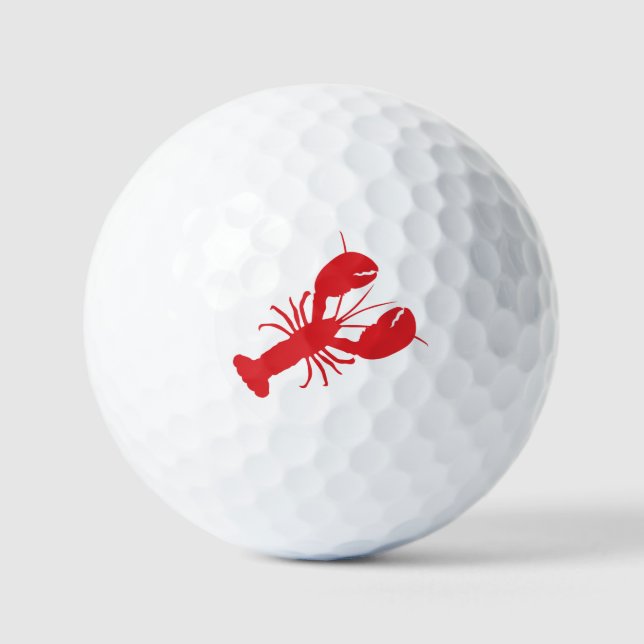 Red Lobster White Golf Ball Family Wiedersehen Fun (Vorderseite)