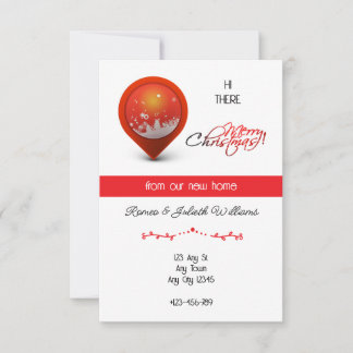 Red Location New Home Announcement Ankündigung