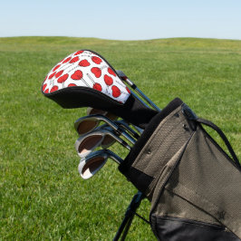 Red Lollipops, Heart Lollipops, Lollipop Pattern Golf Headcover
