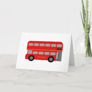 Red London Bus Karte