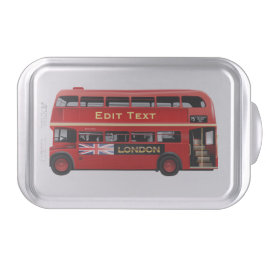 Red London Double Decker Bus Backblech