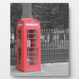 Red London Phonebox Fotoplatte