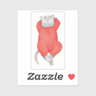 RED LONG JOHNS CAT 2 "X2" Vinyl Sticker