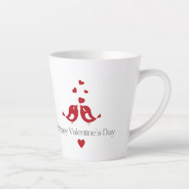 Red Love Birds Valentine's Mug – Classic Romantic  Milchtasse