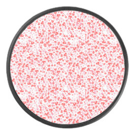 Red Love Hearts – Valentine Collection Eishockey Puck