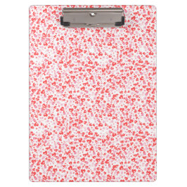 Red Love Hearts – Valentine Collection Klemmbrett