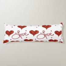 Red Love Pillow