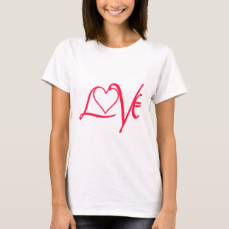 Red Love Word T-Shirt