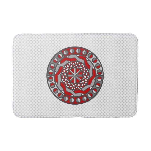 Red Machinery Bath Mat Badematte (Vorderseite)