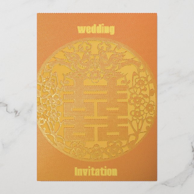 Red Magpie Happy Word Paper Schneiden Folieneinladung (Vorderseite)