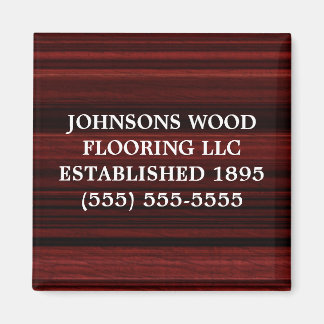 Red Mahogany Wood Magnet