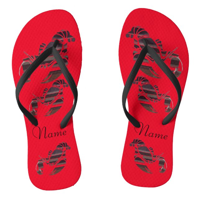 Red Maine Lobsters Thunder_Cove   Flip Flops (Fußbett)