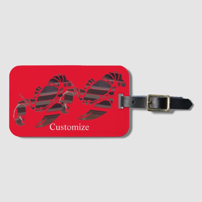 Red Maine Lobsters Thunder_Cove Gepäckanhänger (Vorderseite (Horizontal))